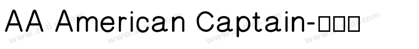 AA American Captain字体转换